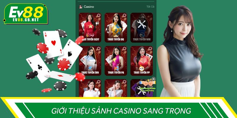 Không khí sòng bài quốc tế ngay tại nhà