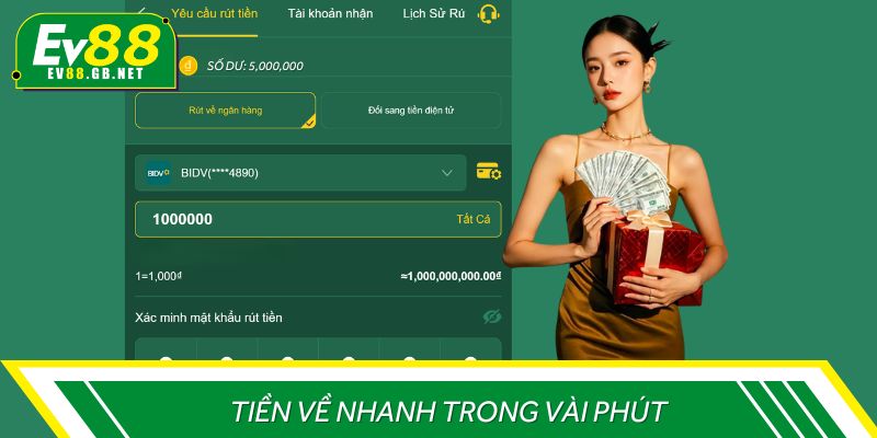 Bí quyết rút tiền EV88 thành công